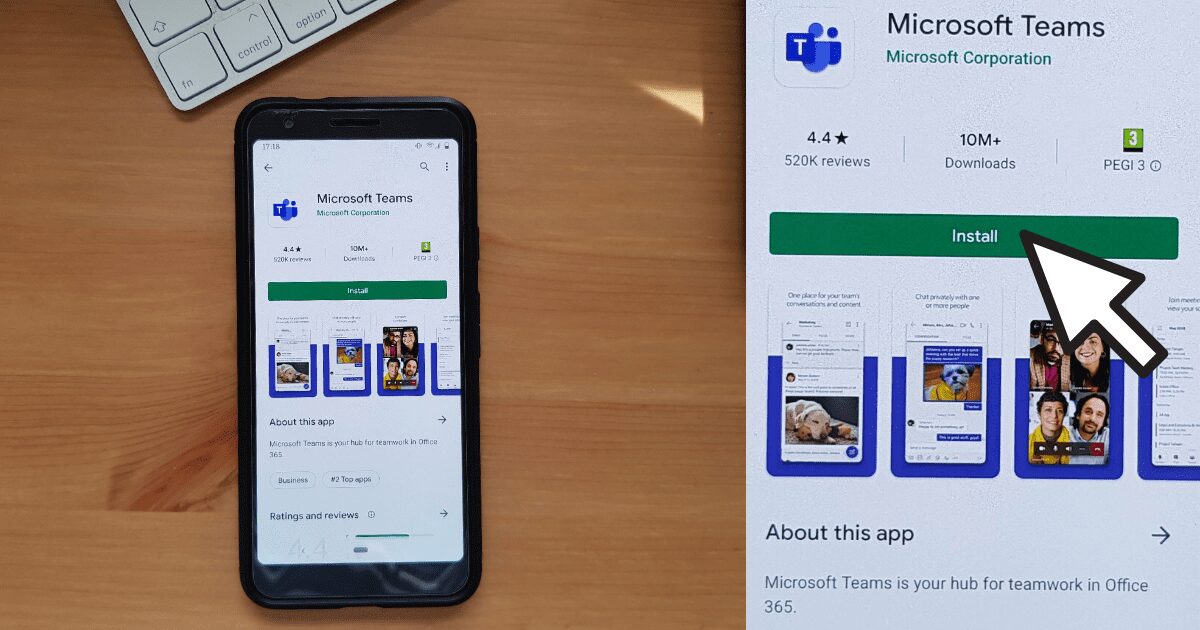 How to download the Microsoft Teams Mobile App