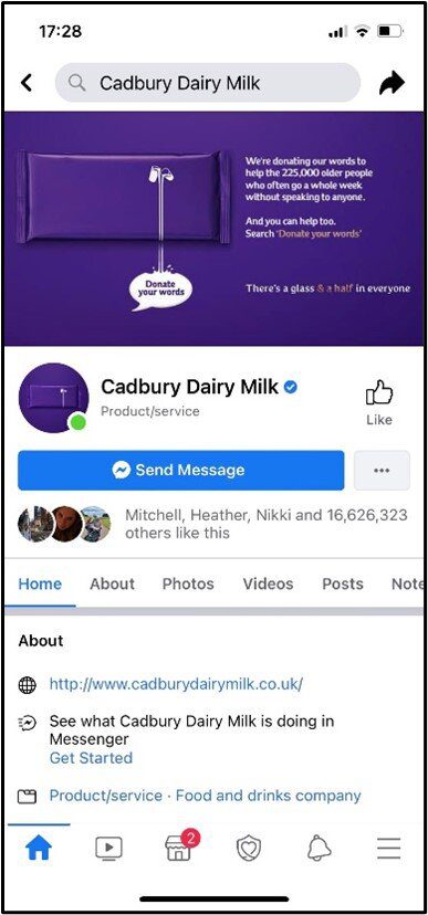 Cadbury Rewards Scam 2