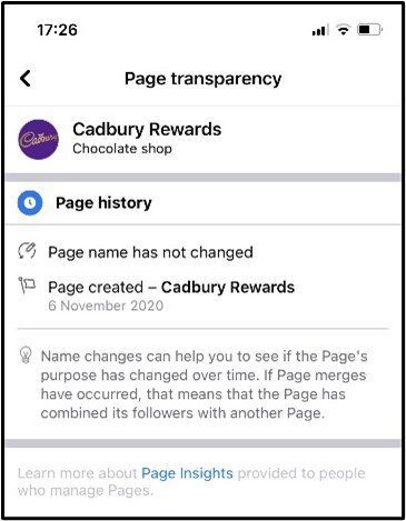 Page Transparency on Facebook